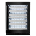 ZLINE 24-Inch Touchstone Dual Zone 44 Bottle Wine Cooler with Black Stainless Steel Glass Door (RWDO-BS-24)