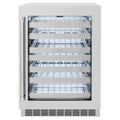 ZLINE 24-Inch Touchstone Dual Zone 44 Bottle Wine Cooler with Satin Stainless Steel Glass Door (RWDO-SN-24)