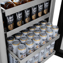 ZLINE 24-Inch Touchstone 151 Can Indoor/Outdoor Beverage Fridge with Panel Ready Glass Door (RBSPO-24)