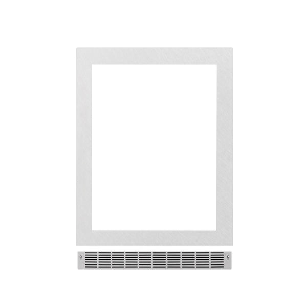 ZLINE 24-Inch Touchstone Undercounter Refrigeration Door in Satin Stainless Steel (RPO-SN-24)