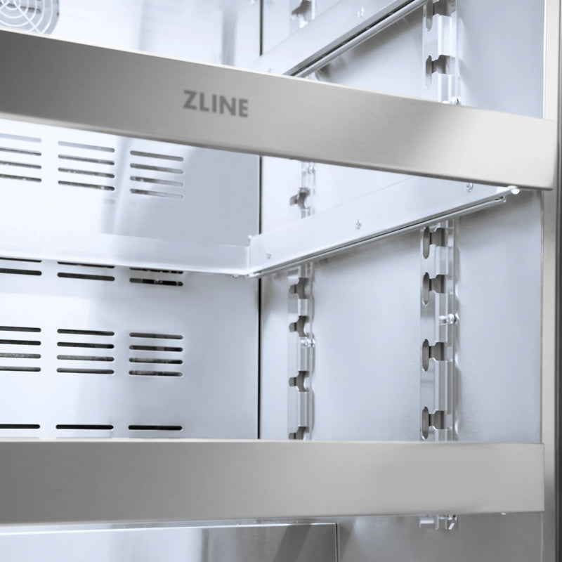 ZLINE 24-Inch Touchstone 151 Can Indoor/Outdoor Beverage Fridge With Stainless Steel Glass Door (RBSO-GS-24)