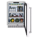 ZLINE 24-Inch Touchstone 151 Can Beverage Fridge with White Matte Glass Door  (RBSO-WM-24)