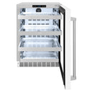 ZLINE 24-Inch Touchstone 151 Can Beverage Fridge with White Matte Glass Door  (RBSO-WM-24)