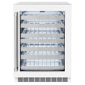 ZLINE 24-Inch Touchstone Dual Zone 44 Bottle Wine Cooler with White Matte Glass Door (RWDO-WM-24)