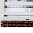 ZLINE 24-Inch Touchstone Dual Zone 44 Bottle Wine Cooler with Hand Hammered Copper Glass Door (RWDO-HH-24)