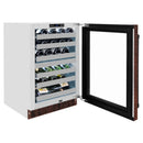 ZLINE 24-Inch Touchstone Dual Zone 44 Bottle Wine Cooler with Hand Hammered Copper Glass Door (RWDO-HH-24)