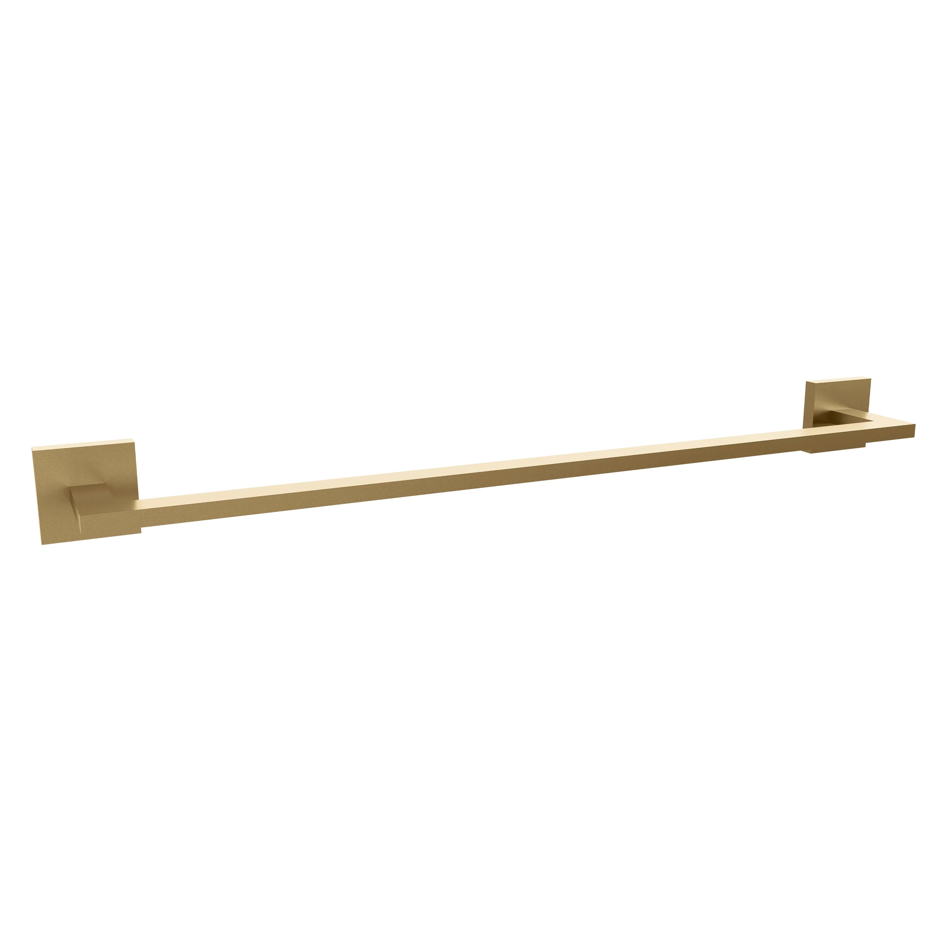 24-inch champagne bronze wall towel rail with slim horizontal bar and end brackets