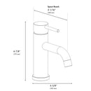 ZLINE Palisades Elegant Single Handle Bath Faucet in Brushed Nickel (RBCN1-BF-BN)