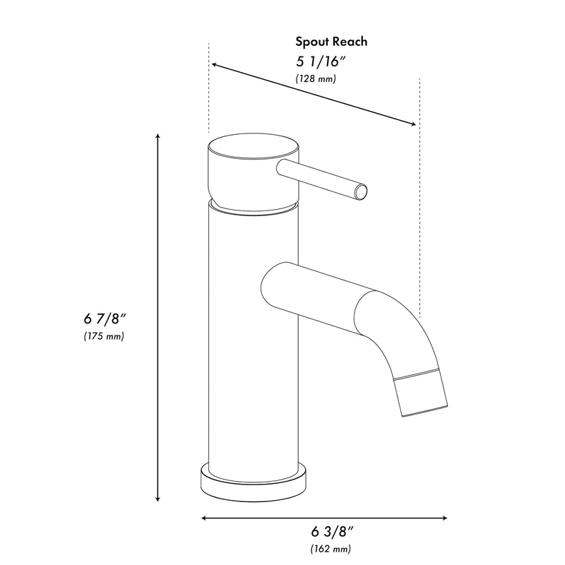 ZLINE Palisades Elegant Single Handle Bath Faucet in Champagne Bronze (RBCN1-BF-CB)