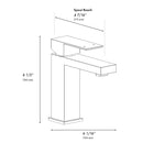 ZLINE Palisades Modern Single Handle Bath Faucet in Brushed Nickel (RBCN2-BF-BN)