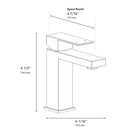 ZLINE Palisades Modern Single Handle Bath Faucet in Matte Black (RBCN2-BF-MB)