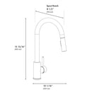 ZLINE Rubicon Pull Down Single Handle Kitchen Faucet in Champagne Bronze (RBCN1-KF-CB)