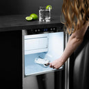 ZLINE 15-inch Touchstone Gourmet Ice Maker with Drain Pump and Hand Hammered Copper Door (IGMD-HH-15)