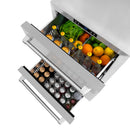 ZLINE 24-Inch Touchstone Refrigerator Drawer in DuraSnow Stainless Steel (RDSO-SN-24)