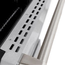 ZLINE 36-Inch Select Series Dual Fuel Range with 6 Gas Burner Cooktop and 5.2 Cu. Ft. Electric Convection Oven in DuraSnow Stainless Steel with Brass Burners (HDRS-BR-36)