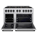 ZLINE Autograph Edition 48-Inch Select Series Gas Range with 8 Gas Burner Cooktop and 6.7 Cu. Ft. Gas Convection Oven in Stainless Steel and Matte Black Accents (HGRZ-48-MB)