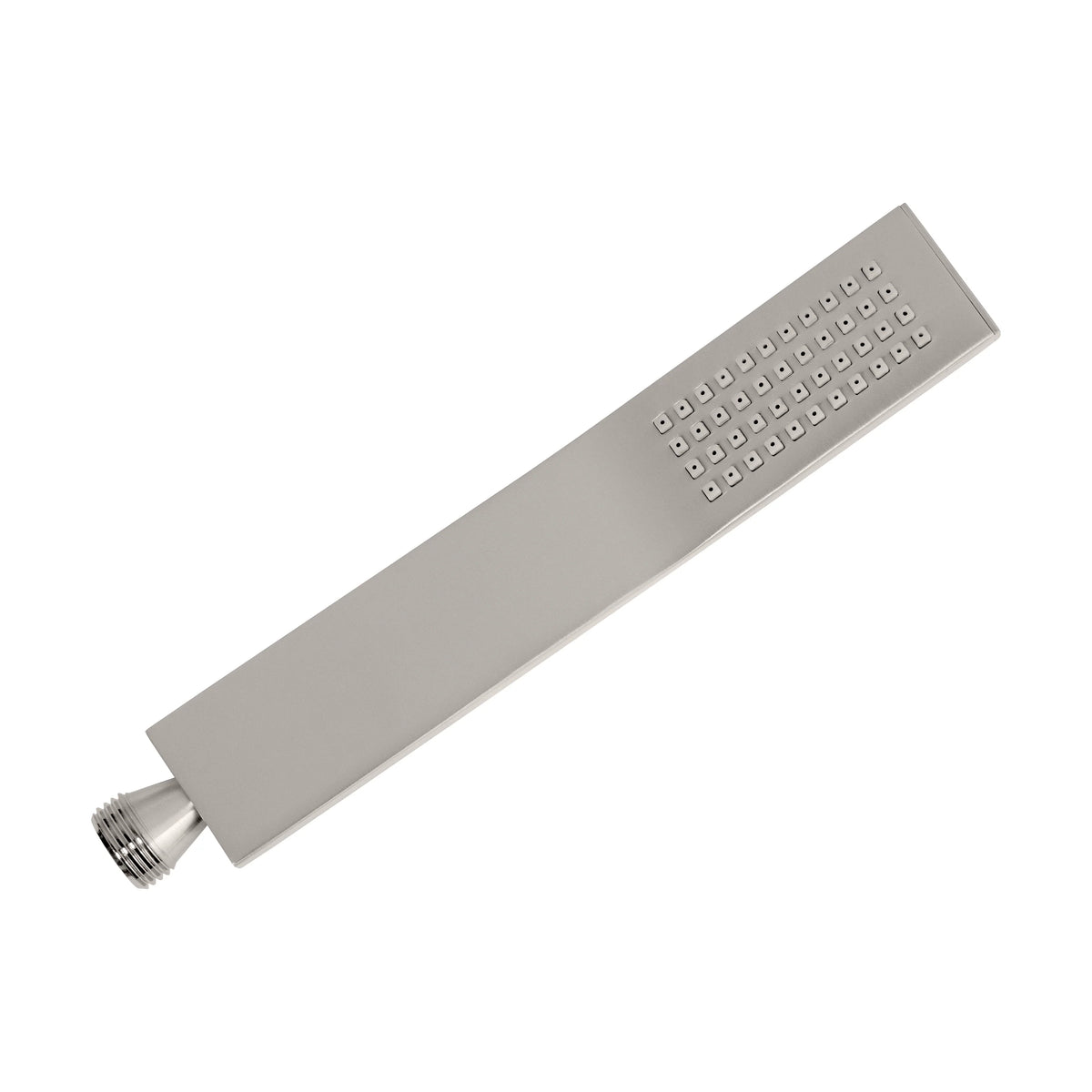 Brushed nickel handheld shower head with spray nozzles