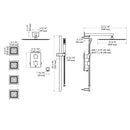ZLINE Crystal Bay Thermostatic Shower System with Body Jets in Matte Black (CBY-SHS-T3-MB)