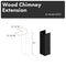 ZLINE 61-Inch Rustic Black Wooden Chimney Extension for 12 Ft. Ceiling (355CC-E)