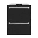 ZLINE 24-Inch Touchstone Refrigerator Drawer in Black Matte (RDSO-BLM-24)