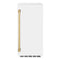 ZLINE Autograph Edition 15-Inch Touchstone Clear Cube Ice Maker with Drain Pump in White Matte and Gold Handle (ICCDZ-WM-15-G)
