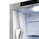 ZLINE Autograph 15-Inch Touchstone Gourmet Ice Maker with Solid Stainless Steel Door & Gold Helix Handle (IGMDZ-ST-15-KG)