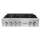 ZLINE 36-Inch Rangetop with 6 Gas Burners in Stainless Steel (RT36)