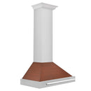ZLINE 30-Inch Convertible Stainless Steel Range Hood with Copper Shell and Stainless Steel Handle (KB4STX-C-30)