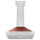 ZLINE 30-Inch Convertible Stainless Steel Range Hood with Copper Shell and Stainless Steel Handle (KB4STX-C-30)