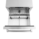 ZLINE 24-Inch Touchstone 168 Can Outdoor Rated Dual Refrigerator Drawer with Stainless Steel Doors (RDSO-ST-24)