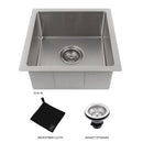 ZLINE 15-Inch Boreal Undermount Single Bowl Bar Kitchen Sink in Stainless Steel (SUS-15)