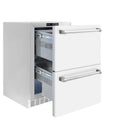 ZLINE 24-Inch Touchstone Refrigerator Drawer in White Matte (RDSO-WM-24)