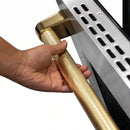 ZLINE Autograph 36-Inch Paramount Dual Fuel Range in Stainless Steel with Gold Helix Handle (SDRZ-36-KG)