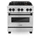 ZLINE Legacy Series Autograph Edition 30-inch Dual Fuel Range with Gas Stove and 4.0 Cu. Ft. Electric Oven in Stainless Steel with Matte Black Accents (RASZ-SN-30-MB)