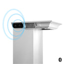 ZLINE 36-Inch Wall Mount Range Hood in Stainless Steel with Built-in CrownSound Bluetooth Speakers (KF2CRN-BT-36)