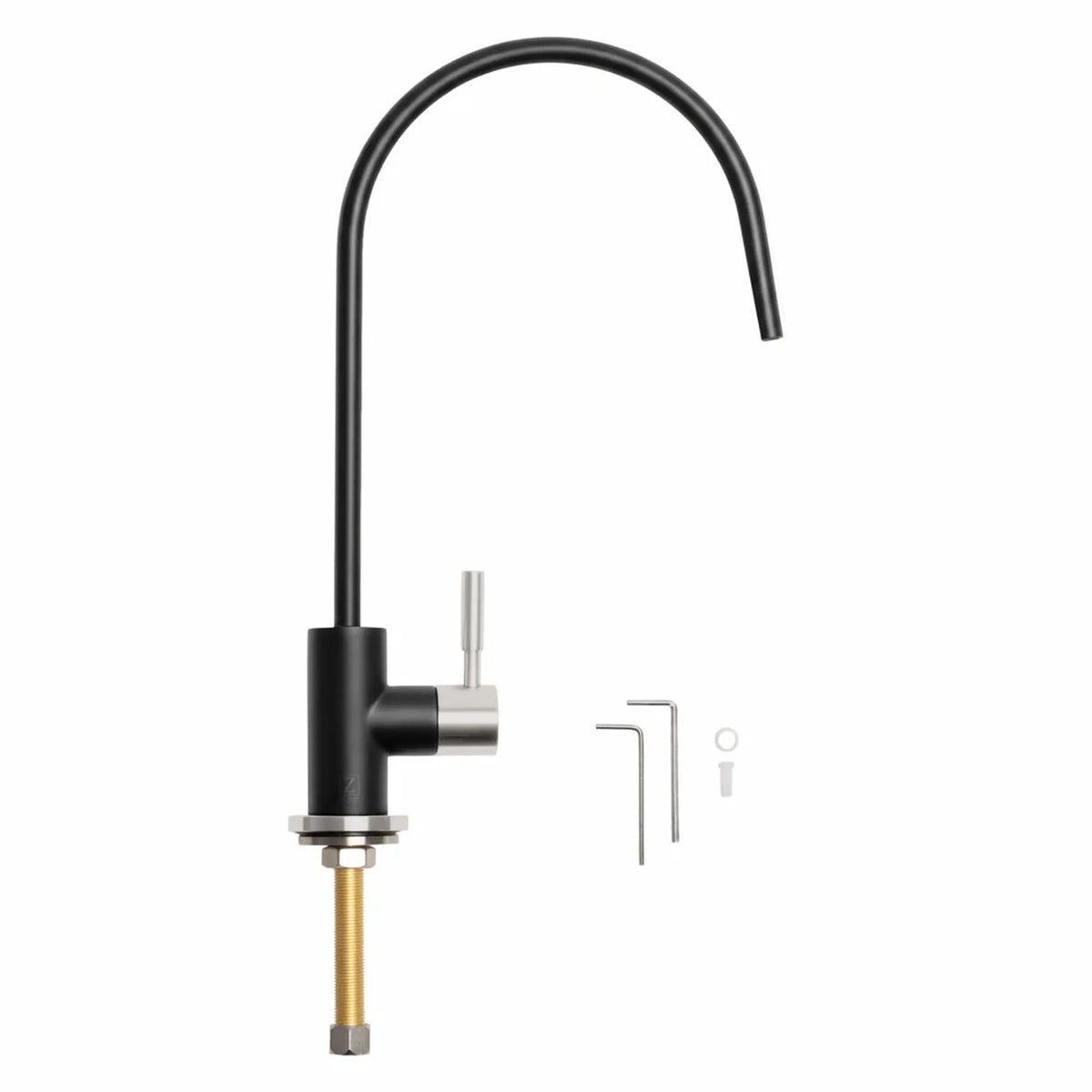 ZLINE Autograph Edition Single-Handle Drink Faucet in Matte Black and Brushed Nickel (FBV-ZMBBN)
