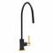 ZLINE Autograph Edition Single-Handle Drink Faucet in Matte Black and Champagne Bronze (FBV-ZMBCB)