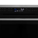 ZLINE 5-Piece Appliance Package - 48-Inch Dual Fuel Range, Refrigerator, Convertible Wall Mount Hood, Microwave Oven, and 3-Rack Dishwasher in Black Stainless Steel