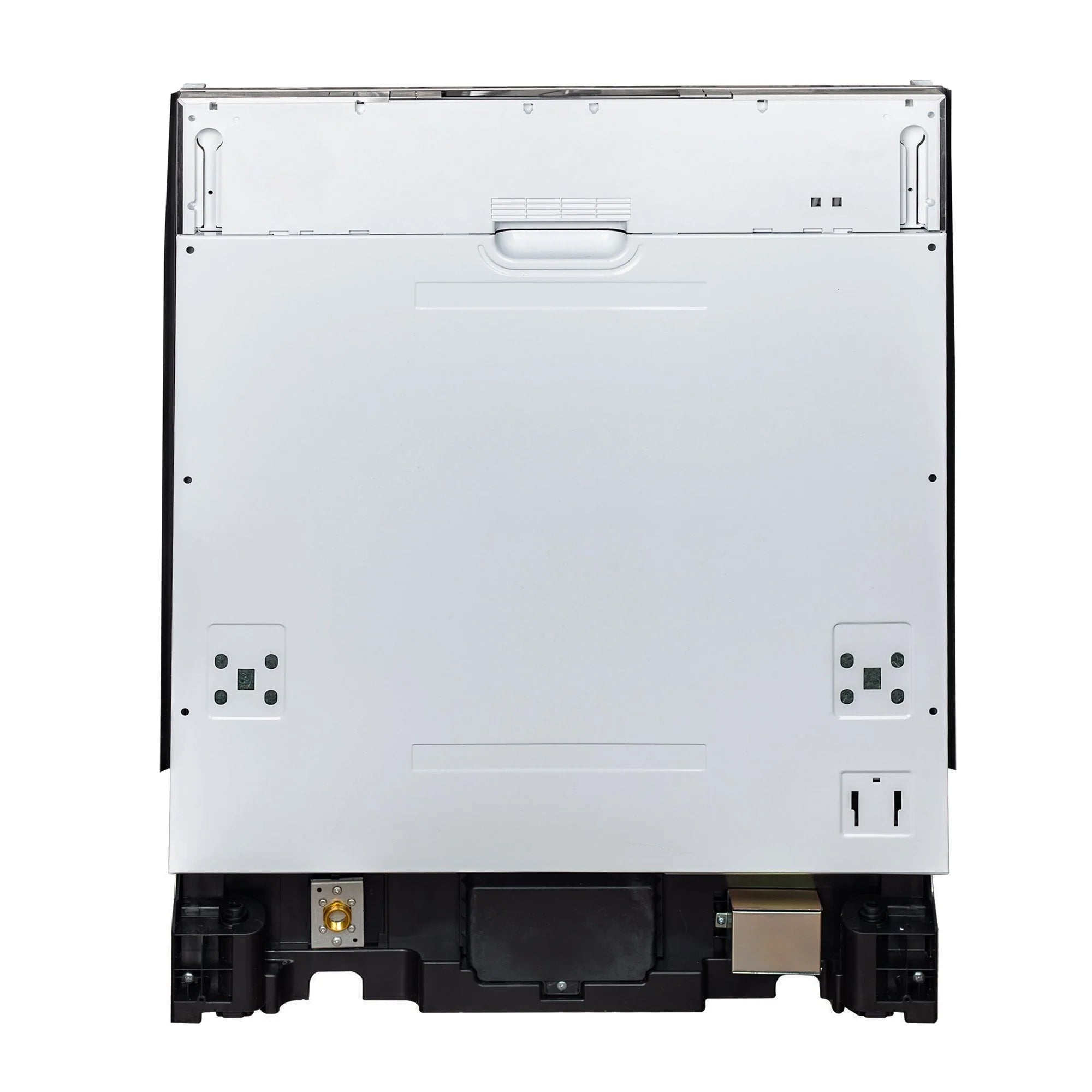 Panel-ready built-in dishwasher, top control back panel with mounting brackets