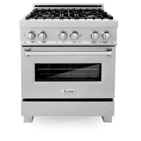 ZLINE 30-inch Legacy Series Dual Fuel Range in Fingerprint Resistant Satin Stainless Steel (RAS-SN-30)