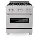ZLINE 30-inch Legacy Series Dual Fuel Range in Fingerprint Resistant Satin Stainless Steel (RAS-SN-30)