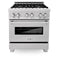 ZLINE 30-inch Legacy Series Dual Fuel Range in Fingerprint Resistant Satin Stainless Steel (RAS-SN-30)