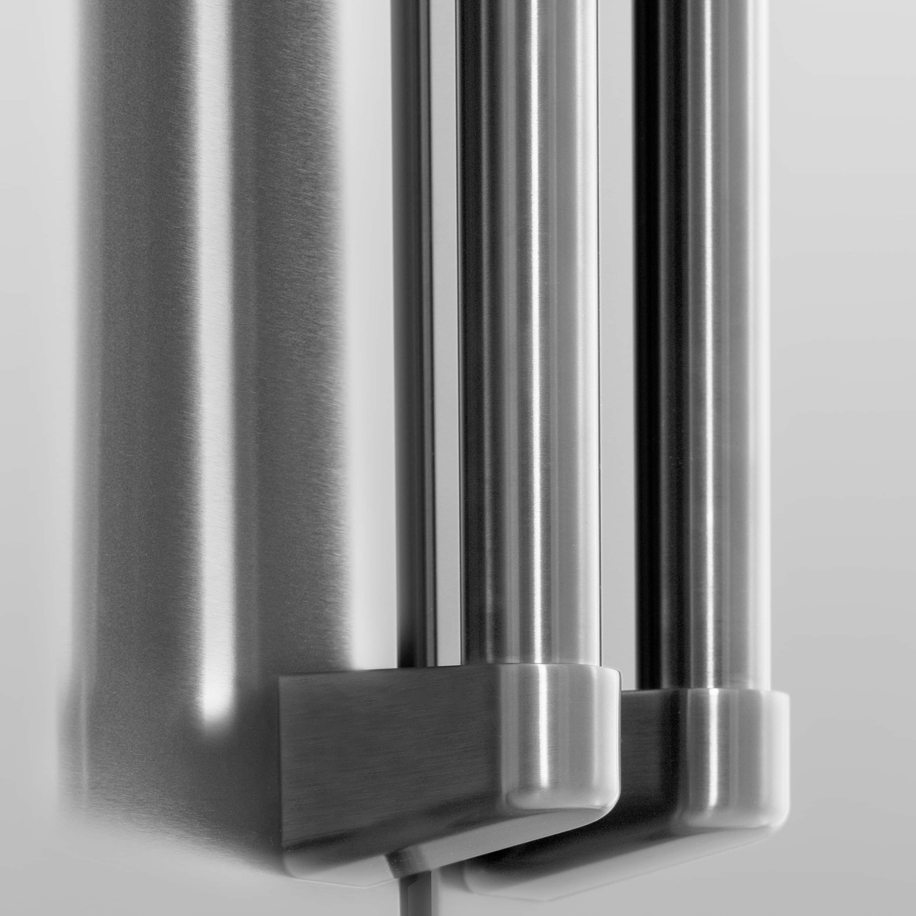Stainless steel dispenser tubing and mounting bracket