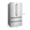 ZLINE 5-Piece Appliance Package - 30-Inch Paramount Induction Range, Wall Mount Range Hood, 36-Inch French Door Refrigerator, Dishwasher, and 30-Inch Microwave Drawer in Stainless Steel