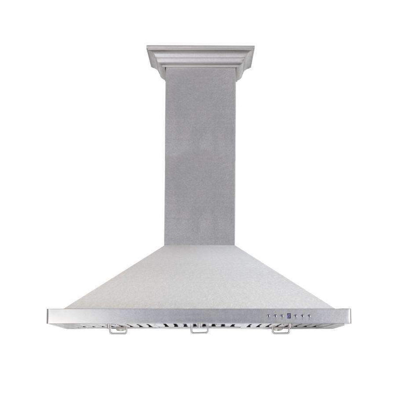 ZLINE 3-Piece Appliance Package - 36-Inch Rangetop, Wall Mount Range Hood, Double Wall Oven in DuraSnow (3KP-RTSRH36-AWD)