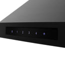 ZLINE 2-Piece Appliance Package - 36-Inch Dual Fuel Range & Convertible Wall Mount Range Hood in Black Stainless Steel