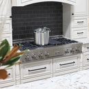ZLINE 2-Piece Appliance Package - 48-Inch Rangetop and Convertible Range Hood in Satin Stainless Steel (2KP-RTSRH48)