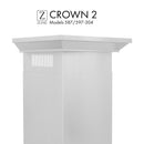 ZLINE Crown Molding Profile 2 for Wall Mount Range Hood in Stainless Steel (CM2-587/597-304)