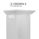 ZLINE Crown Molding Profile 2 for Wall Mount Range Hood in Stainless Steel (CM2-687-304)
