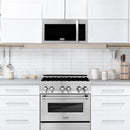 ZLINE 3-Piece Appliance Package - 30-Inch Gas Rangetop, Over-the-Range Microwave, and Double Wall Oven in Stainless Steel (3KP-RTOTR30-AWD)